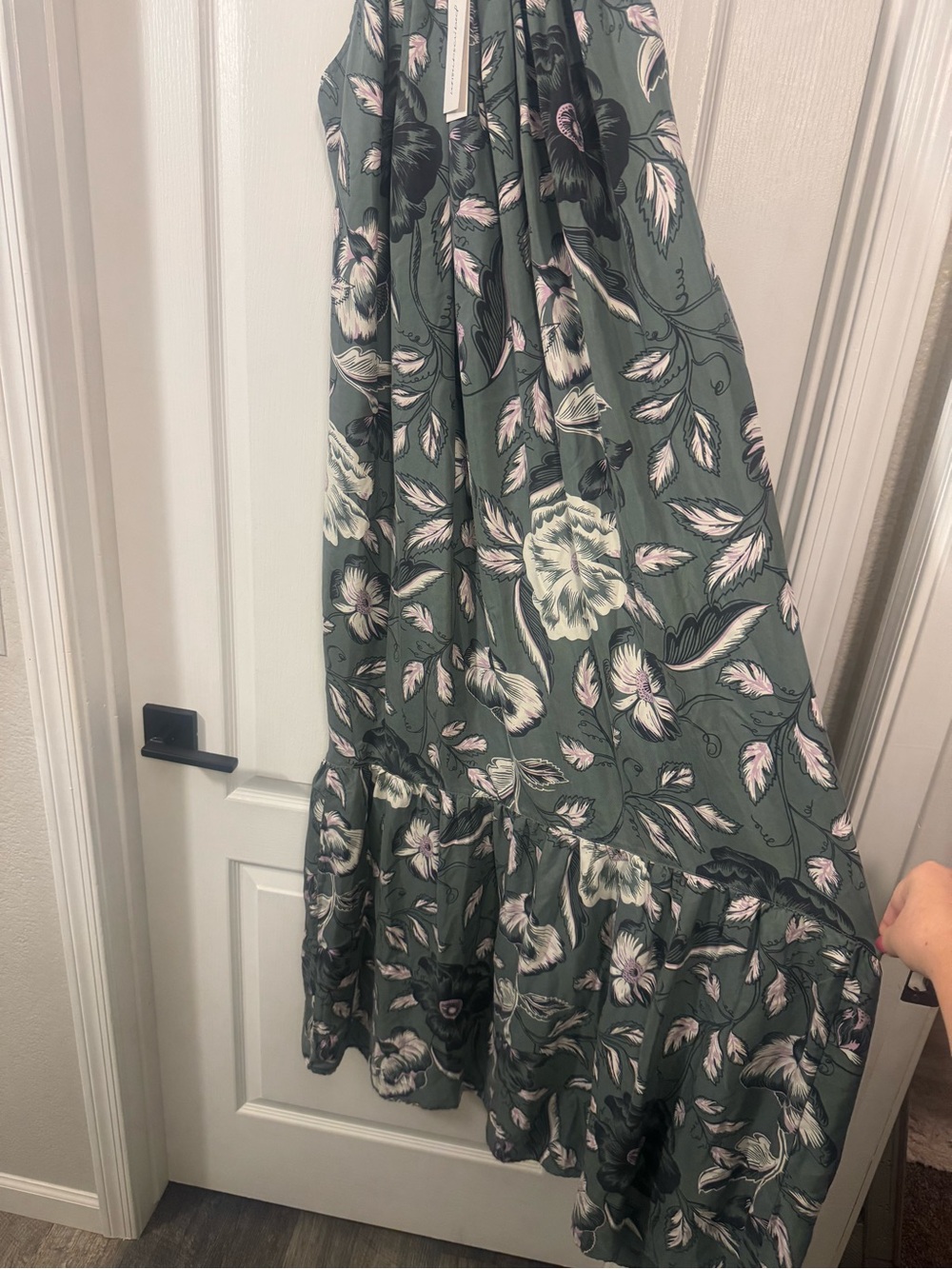 Unsubscribed 100% Silk Floral Maxi Dress - Picture 8 of 13